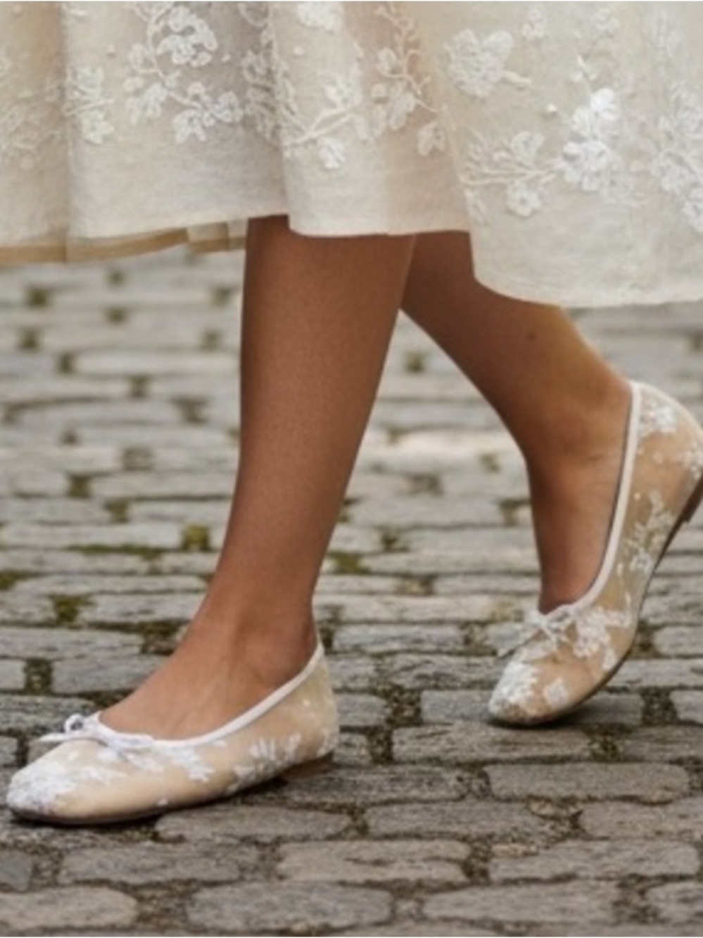 Anthropologie For Love & Lemons NEW Florence Mesh Ballet Flats EU 41/ US 10-10.5